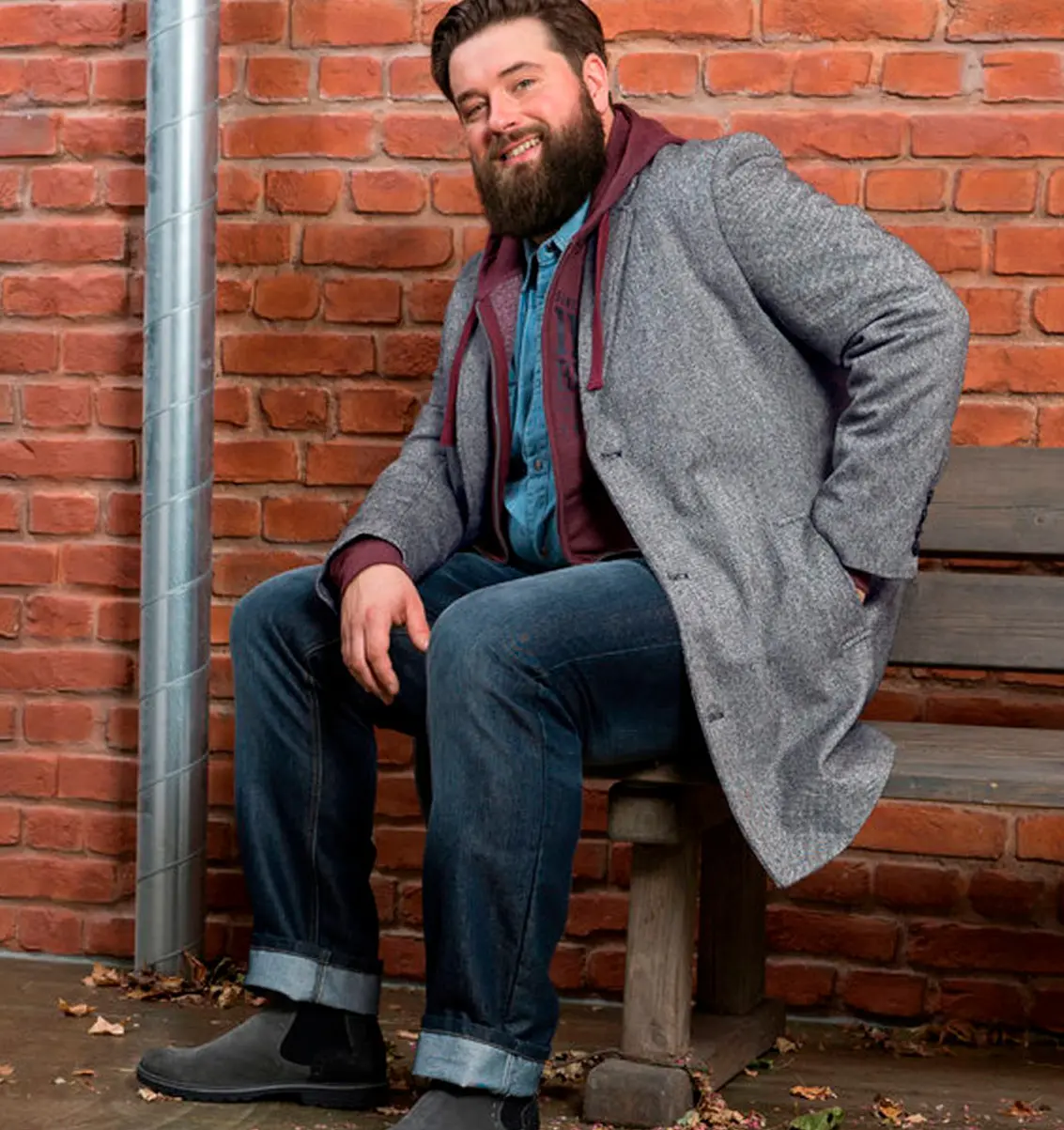 Jean Regular extensible, droit bleu foncé denim